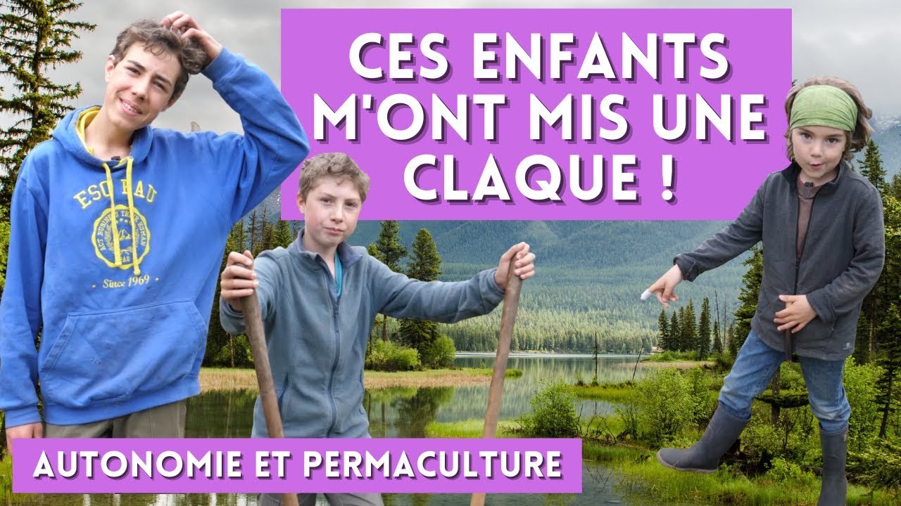 CES ENFANTS M'ONT MIS UNE CLAQUE #permaculture #autonomie #IEF