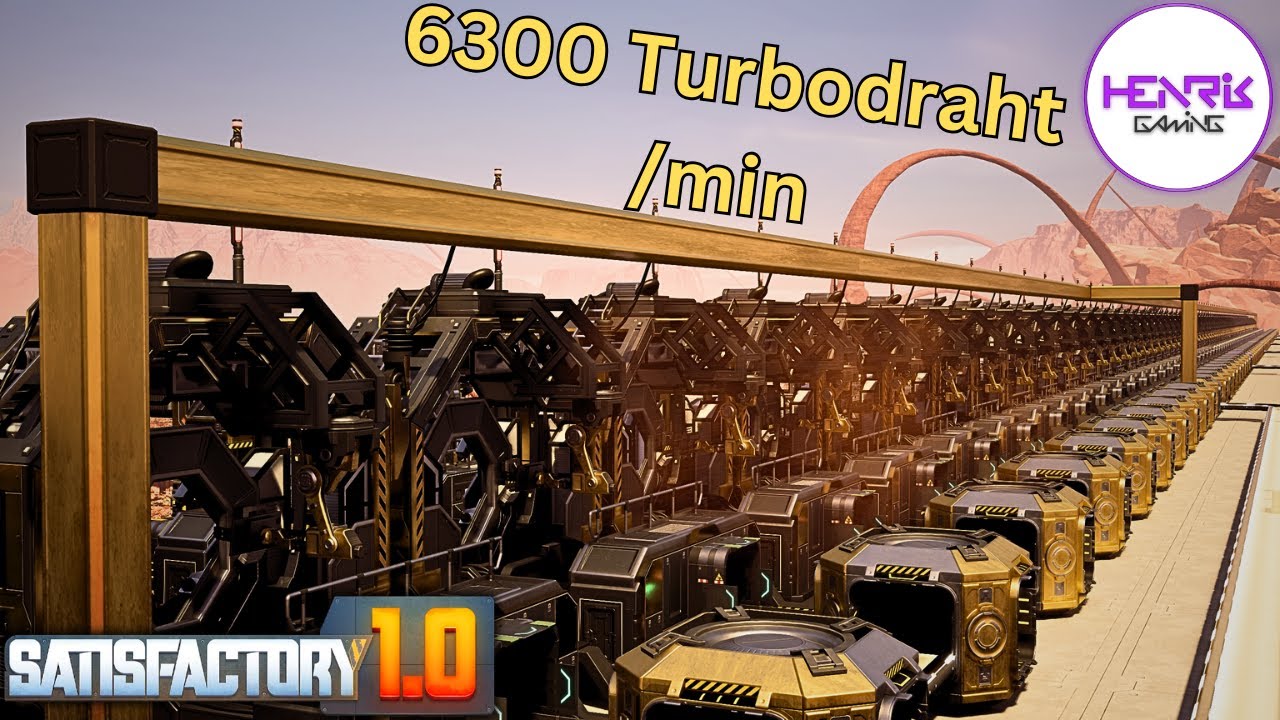 Wir brauchen 6300 Turbodraht /min für unser MEGA-ATOMKRAFTWERK in Satisfactory 1.0!