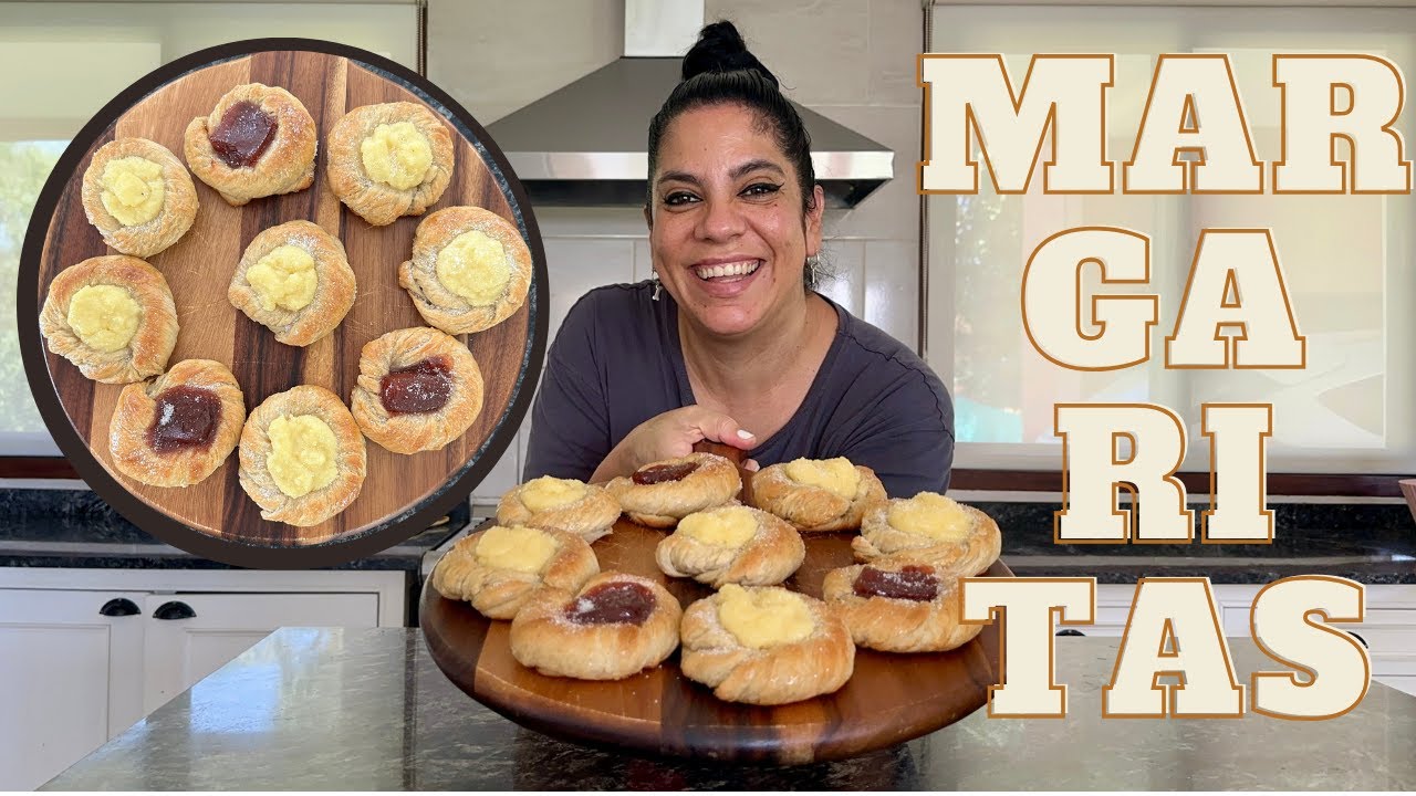 FACTURAS CASERAS  CON CREMA PASTELERA (MARGARITAS) | SÚPER FÁCILES DE HACER!