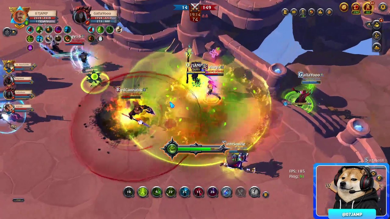 💎RETO CRISTAL ARENAS 5v5 ALEATORIO 💎⚔️🔥| ALBION ONLINE⚔️