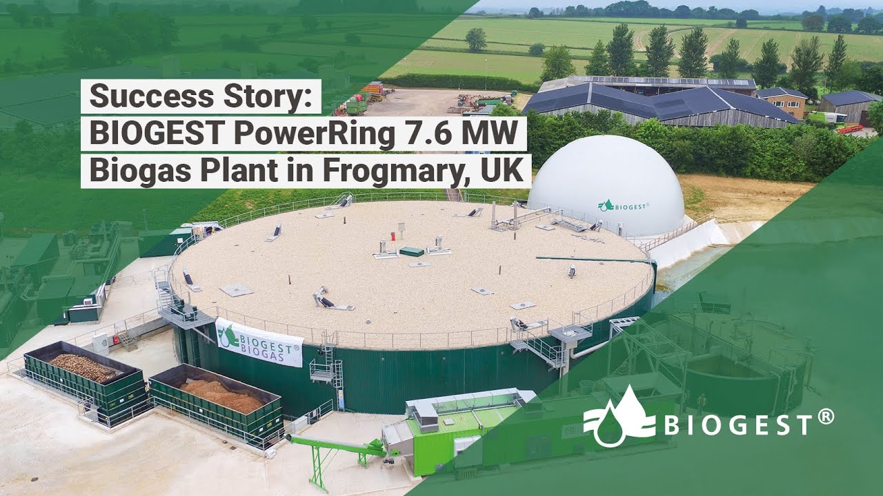 BIOGEST PowerRing Biogas Plant 7.6 MW | Frogmary Green Farm | UK