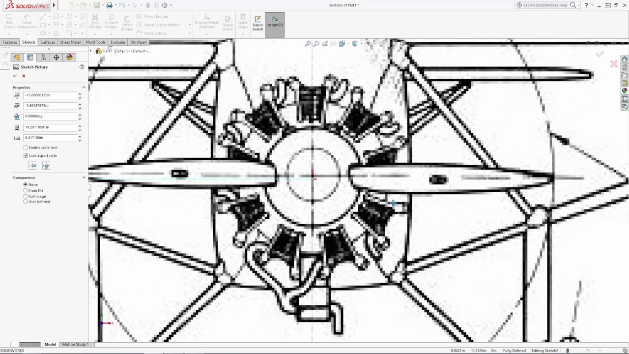 SOLIDWORKS Spirit of St. Louis Tutorial - Part 1