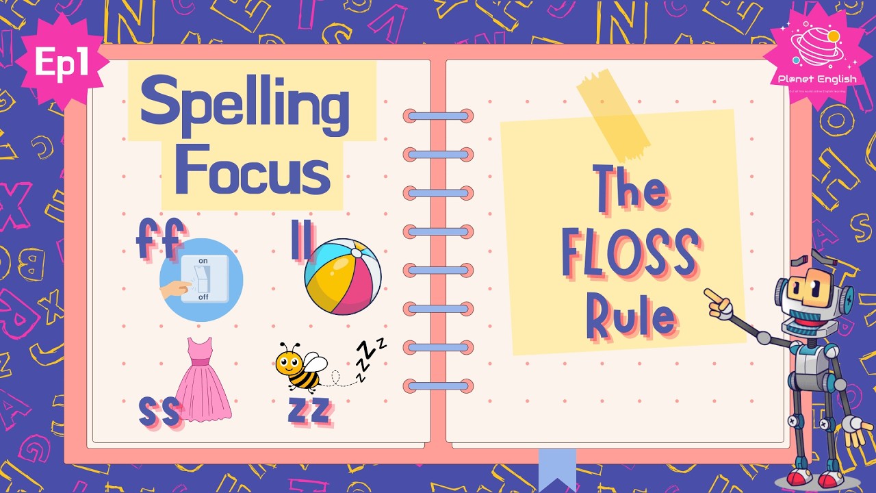 Эпизод 1 - Правило FLOSS (удвоенные согласные) | Орфография для начальной школы (KS1)