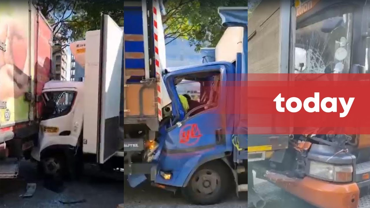 9 heavy vehicles collide on AYE