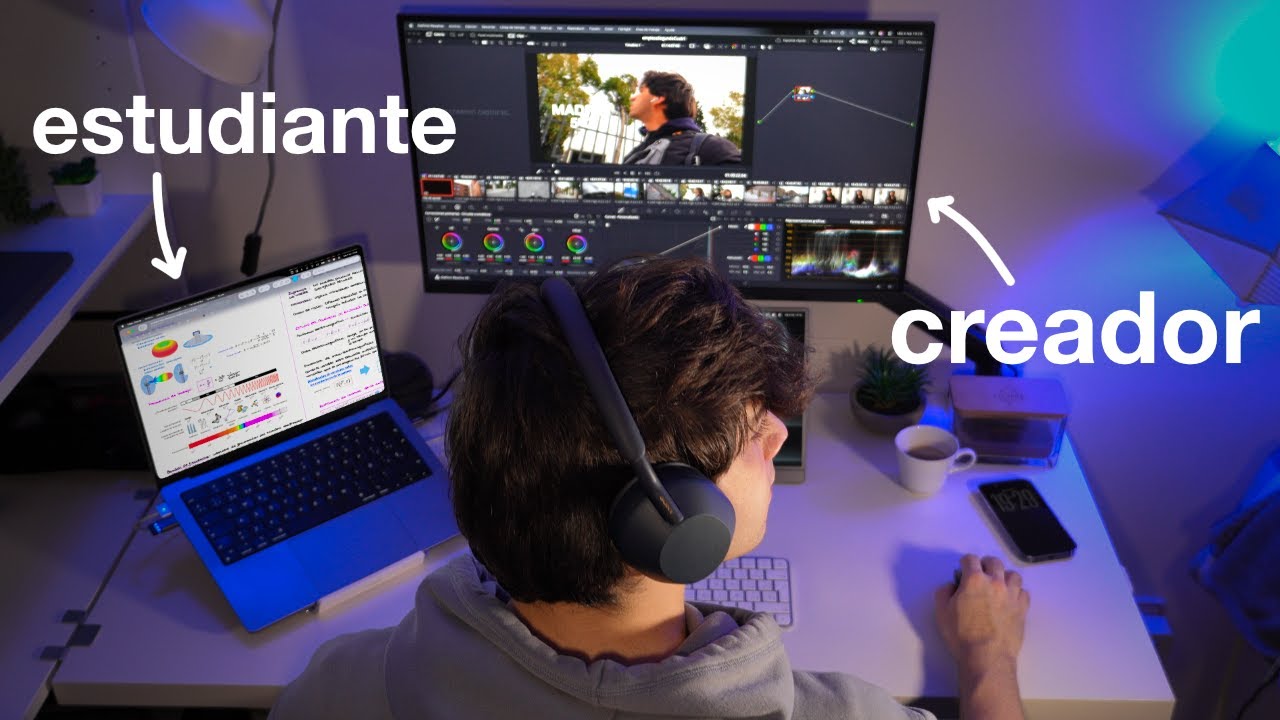 Así es el día de un estudiante y creador de contenido