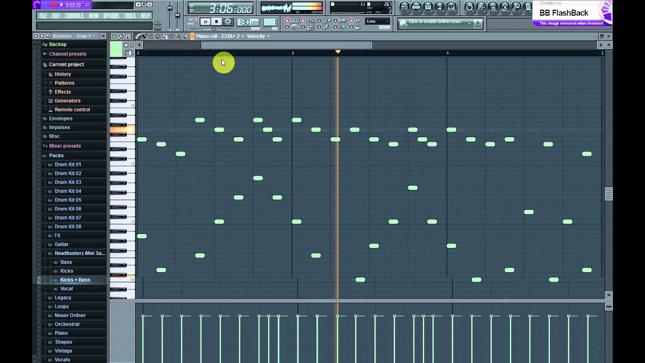 Fl Studio 10 - Tutorial - How to make a good techno melodie