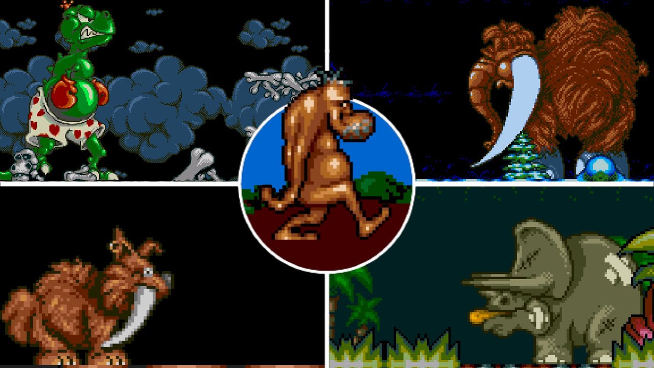 Чак Рок (Sega CD) Все боссы (без урона)