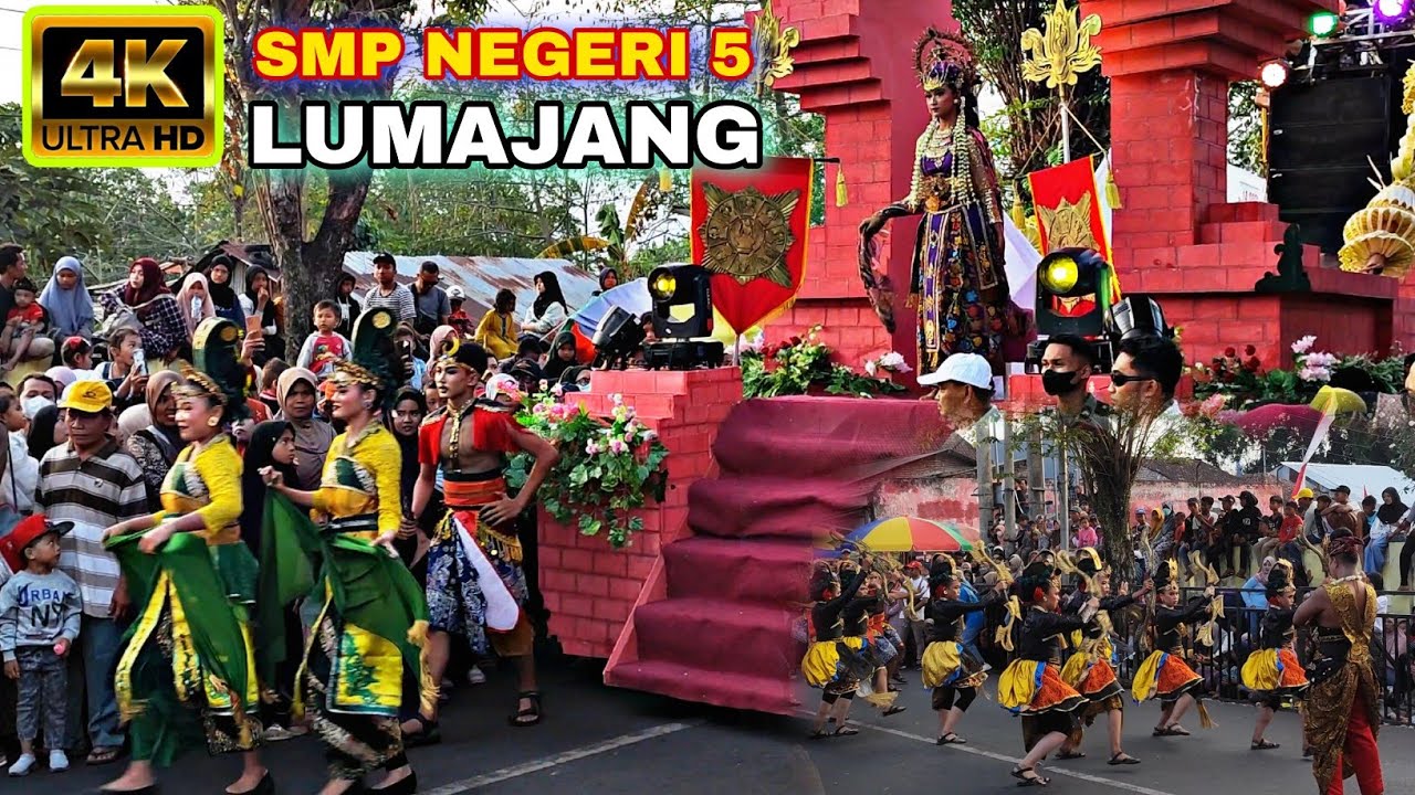 Karnaval Umum Lumajang HUT RI 78, Sumpah Gajah Mada SMP Negeri 5 Lumajang