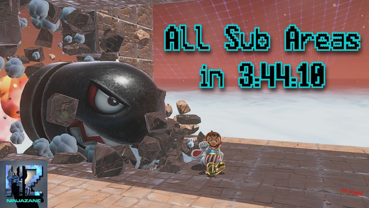 Super Mario Odyssey All Sub Areas in 3:44:10