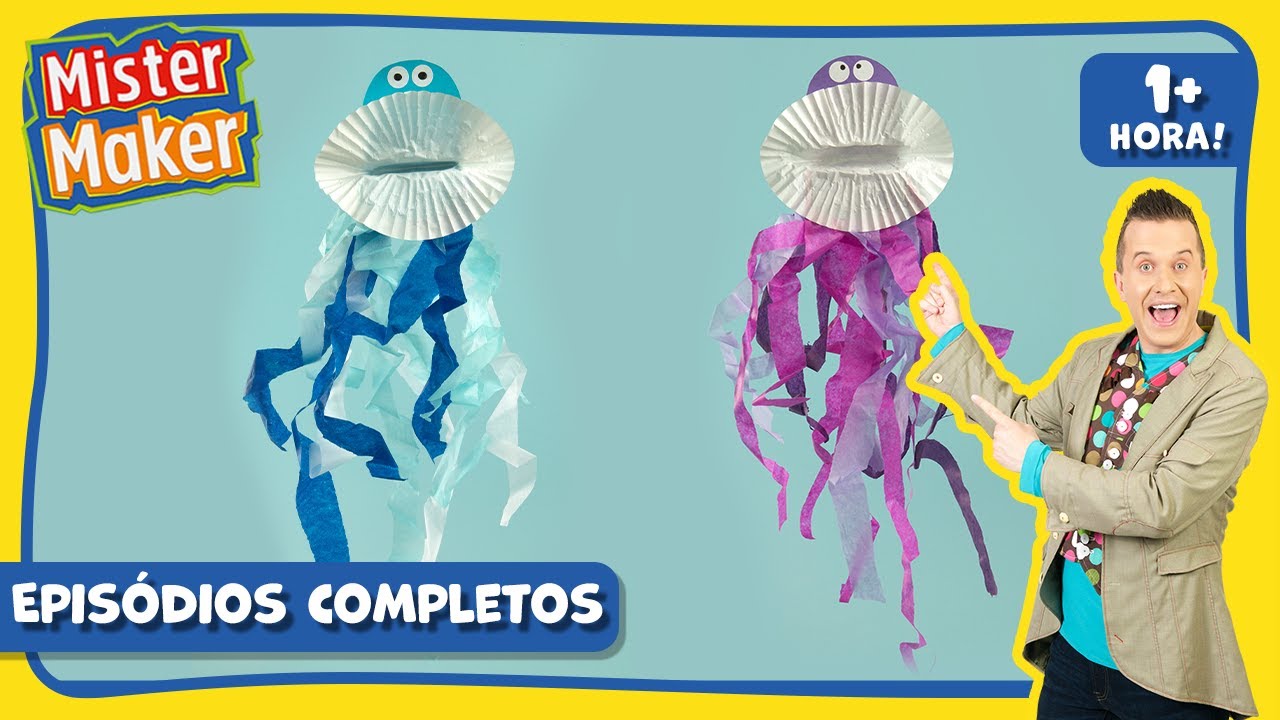 🖼🎨 MISTER MAKER em PORTUGUÊS T1 EP17-20 🦋🎤1 HORA! [Maratón de episódios] 🎨🌟