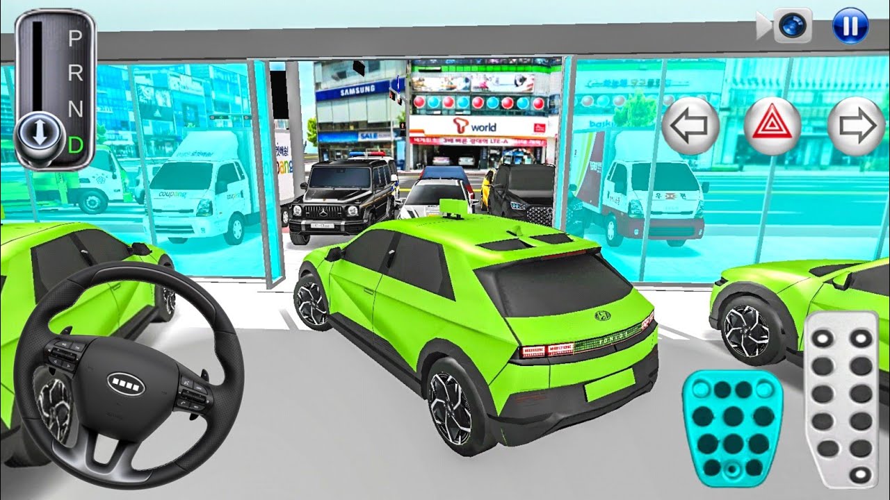 New Green EV Hyundai IONIQ 5 Stuck in Showroom Parking - 3D Driving Class Android iOS Gameplay 2026