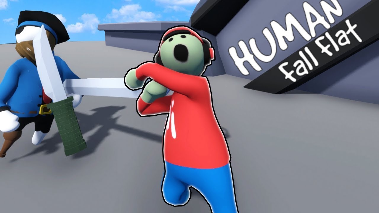We played with Toy Swords and Had Fun with Soccer in Human Fall Flat
