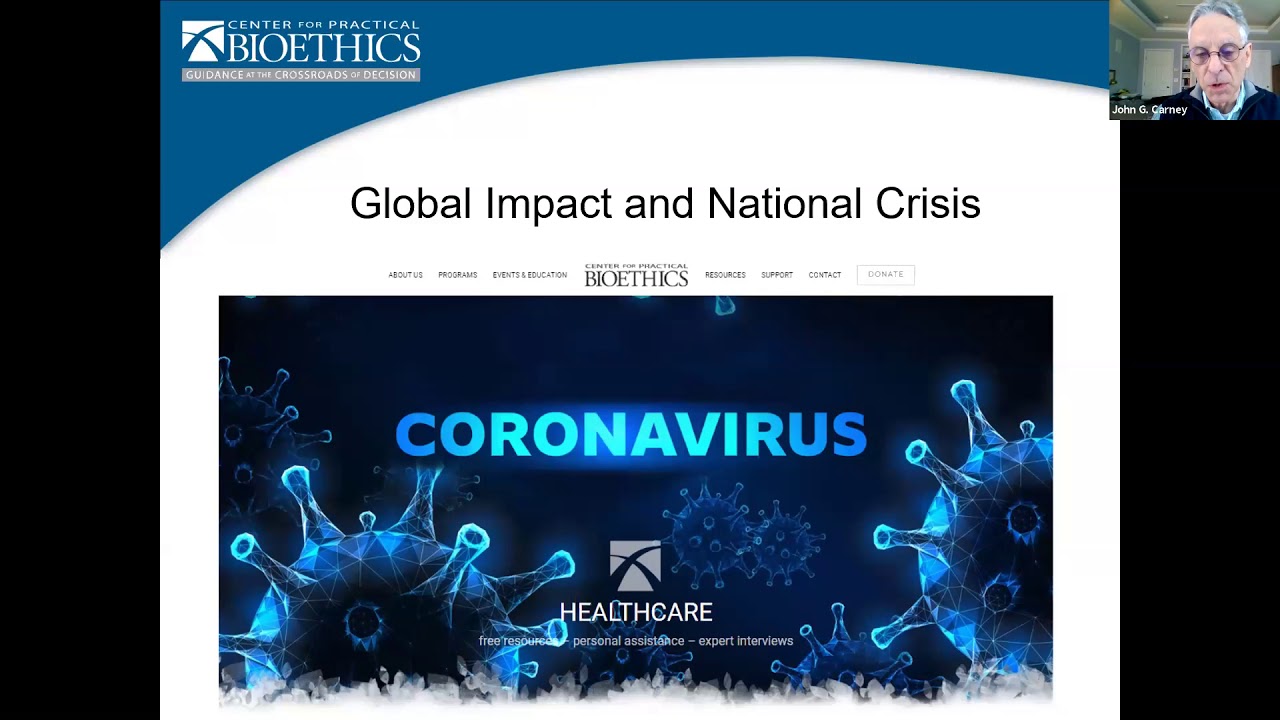 Part 2: The Impact of the Coronavirus Crisis and Pandemic on Advance Care Planning