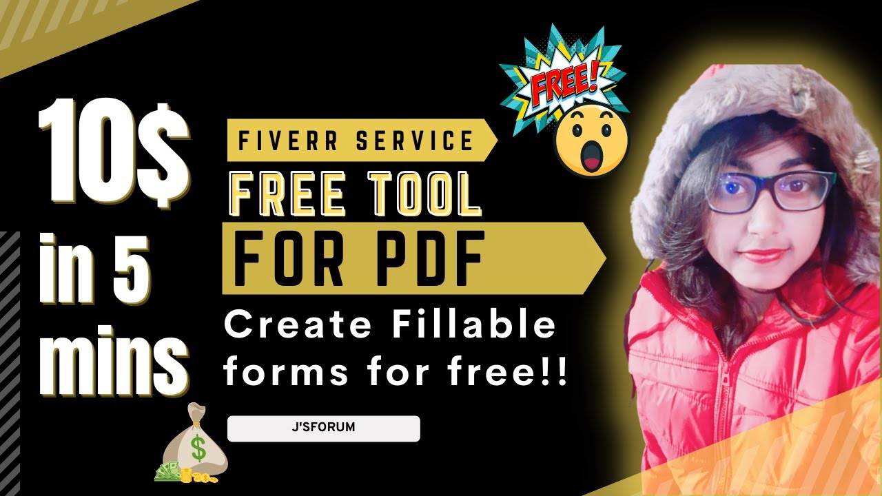 Create fillable PDF forms for FREE|I made 10$ in 5 mins on Fiverr|Best Adobe Acrobat DC alternative!