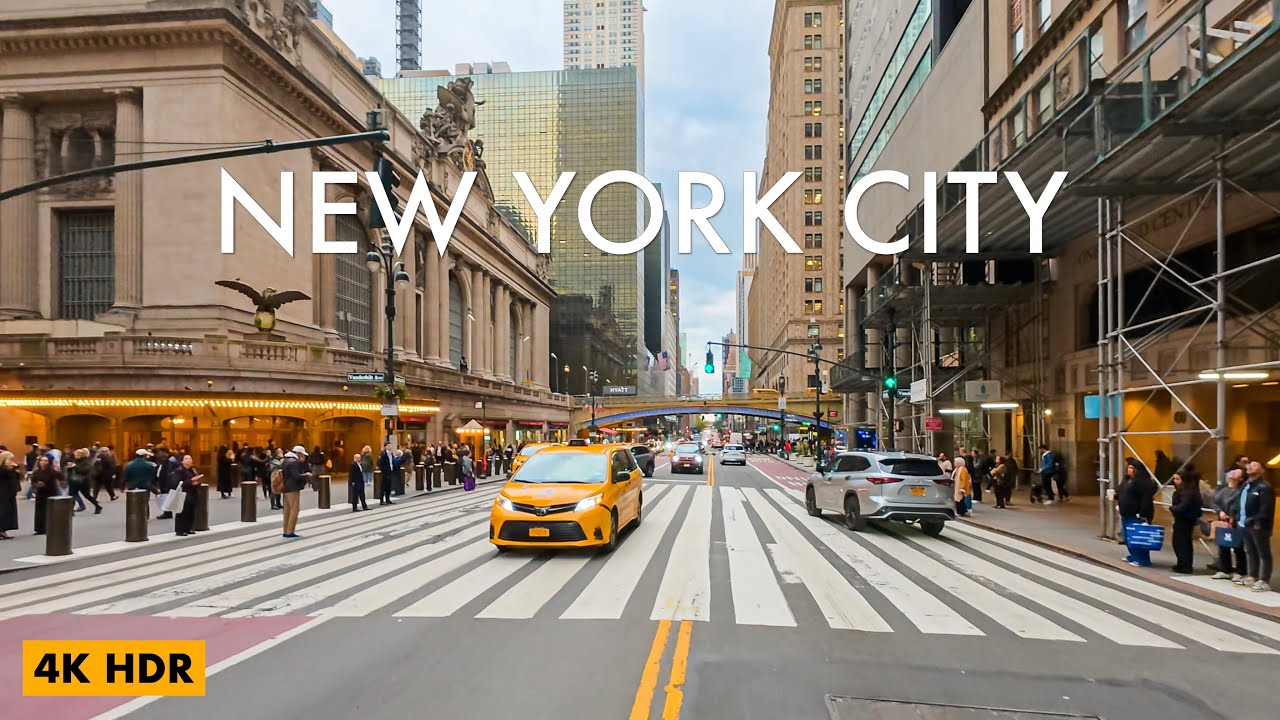NYC 4K Drive | Newark Airport to Manhattan via Lincoln Tunnel (Rush Hour)