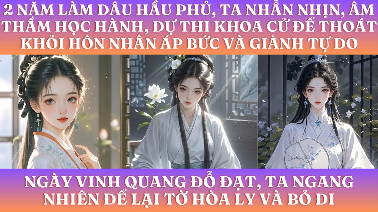 2 NĂM LÀM DÂU HẦU PHỦ, TA NHẪN NHỊN, ÂM THẦM HỌC HÀNH, DỰ THI KHOA CỬ ĐỂ THOÁT KHỎI HÔN NHÂN ÁP BỨC