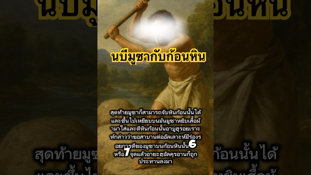 นบีมูซากับก้อนหิน #อิสลาม #เรื่องเล่าอิสลาม