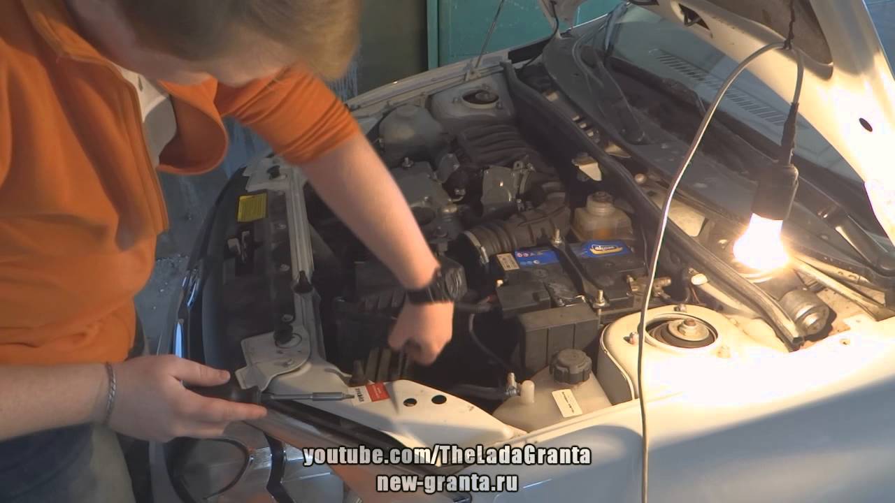 Lada Granta - устраняем шумы (треск/скрип) от педали сцепления.