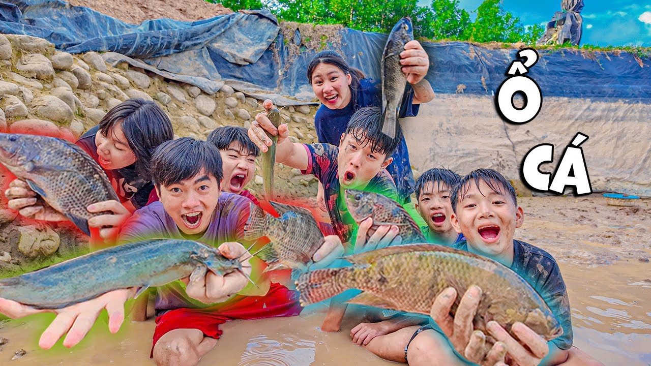 Thái Chuối Thử Thách Vua Bắt Cá Theo Cặp Đôi Phát Hiện Ổ Cá Chê Khủng
