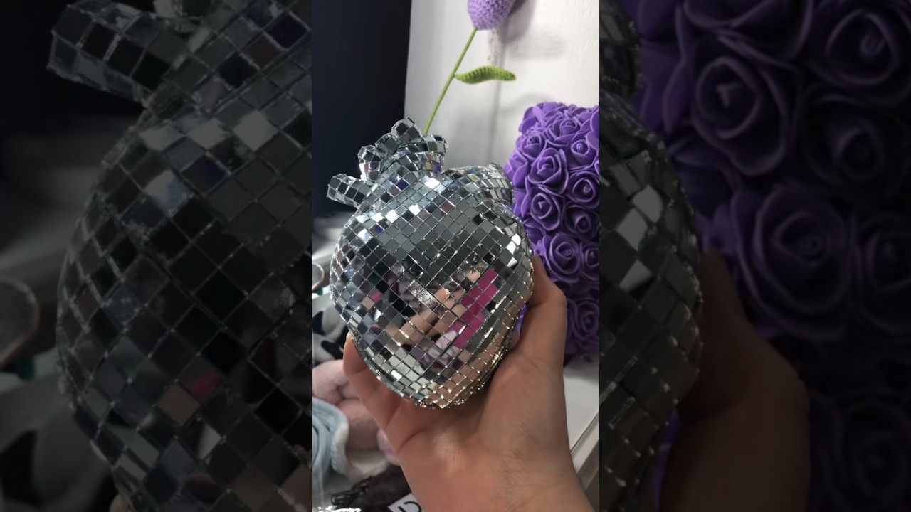 making a mirror heart 🪩🫀 #art #decore #ideas #diy #youtubeshorts #shorts