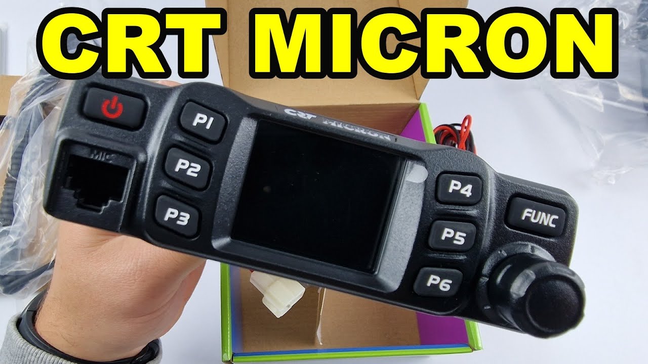 Radiotelefon CRT Micron - Prezentacja Unboxing