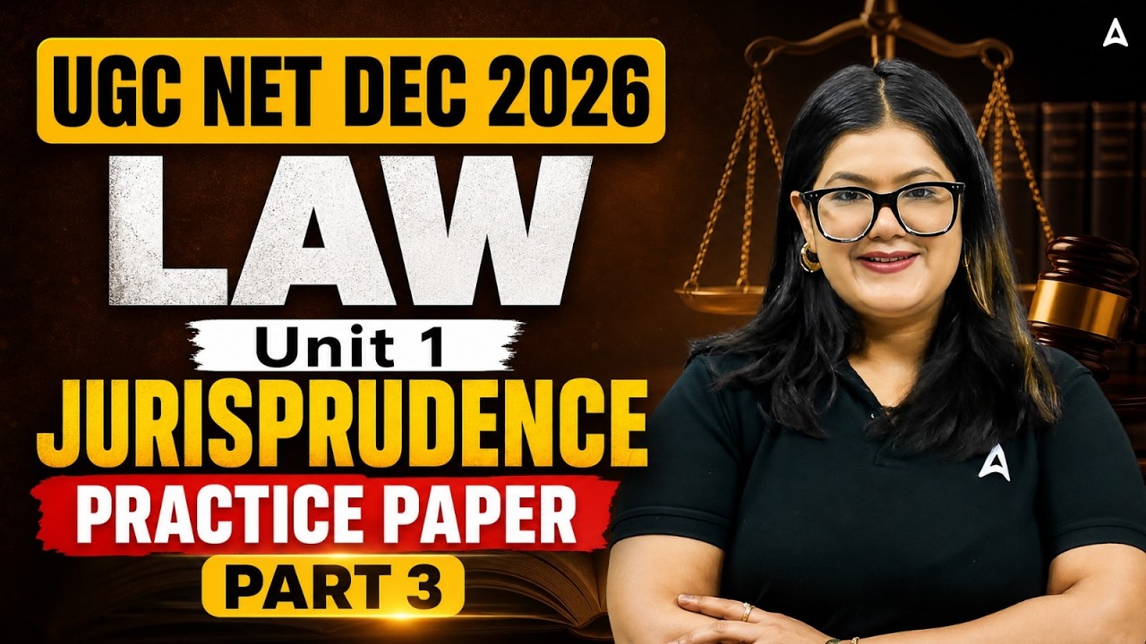 UGC NET Law | UGC NET Law Unit 1 Jurisprudence Practice Paper By Diksha Ma'am