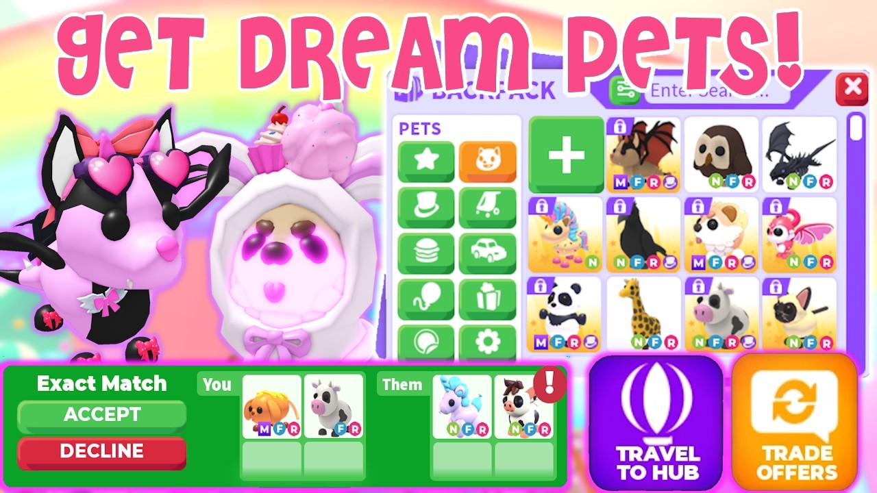 How to Get DREAM PETS! | Adopt Me Trading Hub Update Roblox | Riivv3r