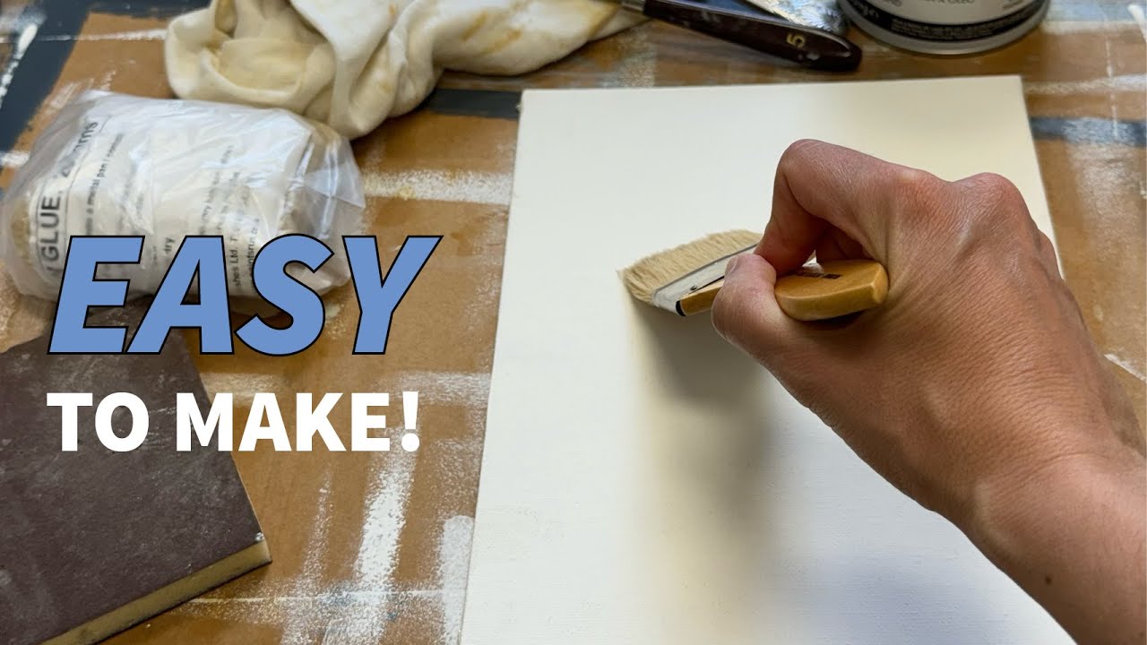 How To Make Oil Painting Panels Using Traditional Methods (Rabbit Skin Glue)