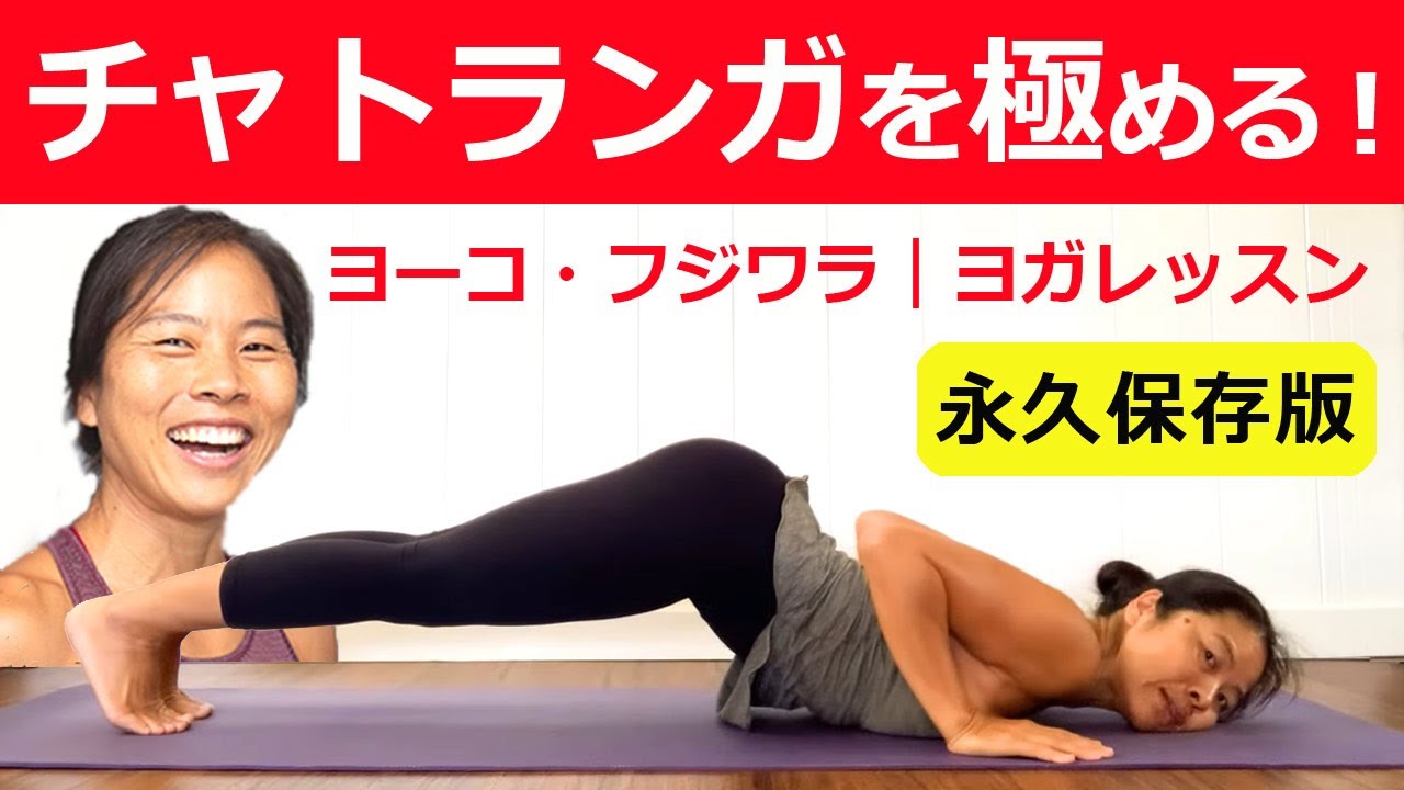 太陽礼拝/ヴィンヤサの「チャトランガ」を極めよう！【ヨーコ・フジワラ最新ヨガレッスン動画】