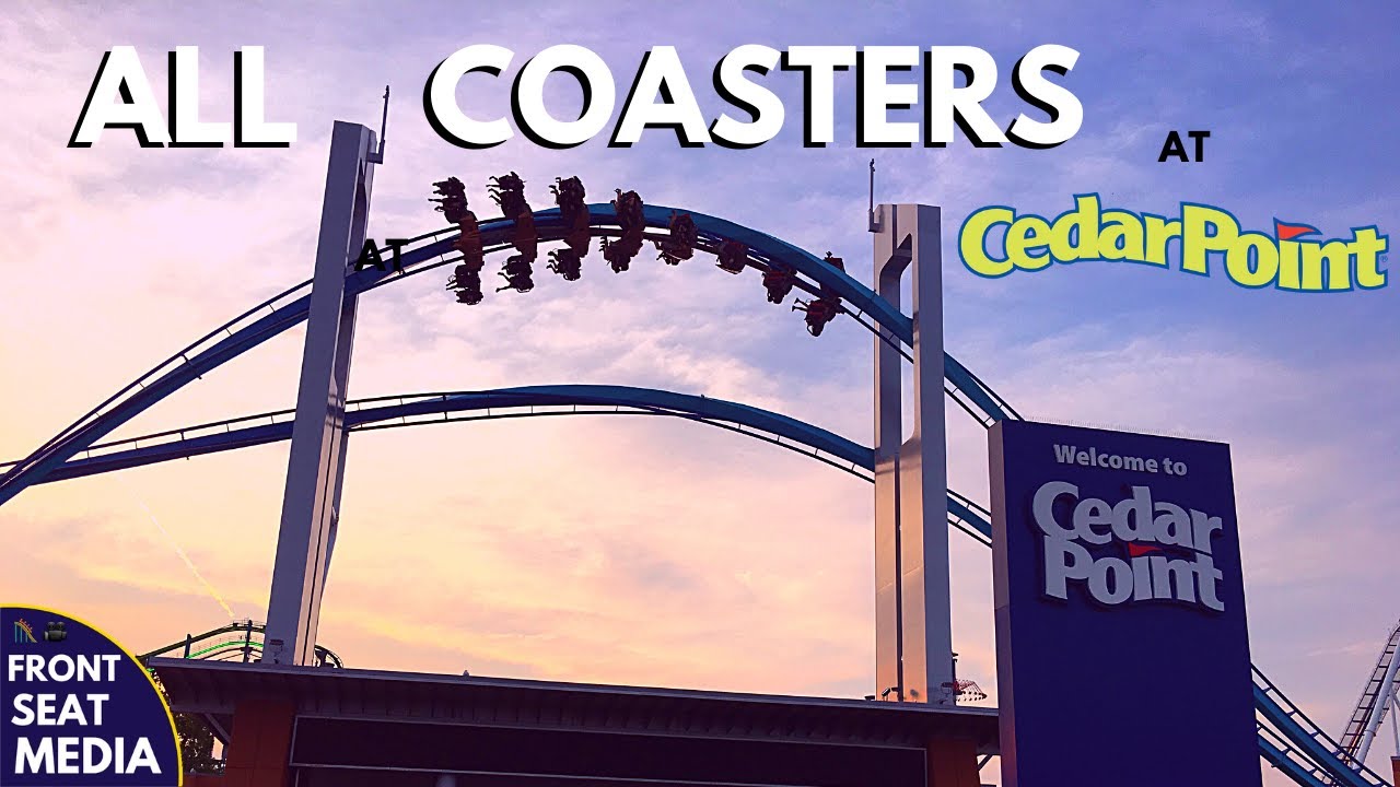 All Coasters at Cedar Point + On-Ride POVs - Front Seat Media
