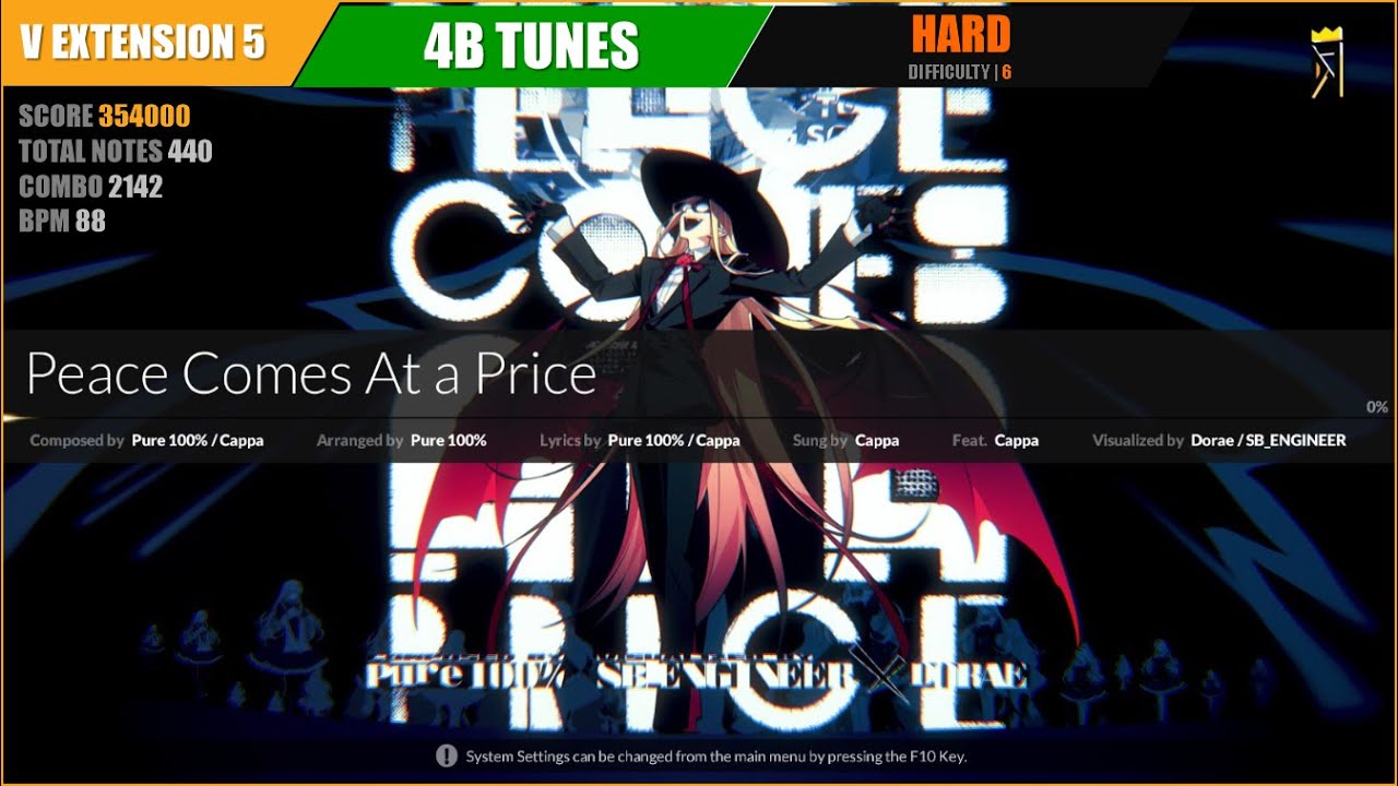 [DJMAX RESPECT V] Peace Comes At a Price (4B HARD 6) - V EXTENSION 5