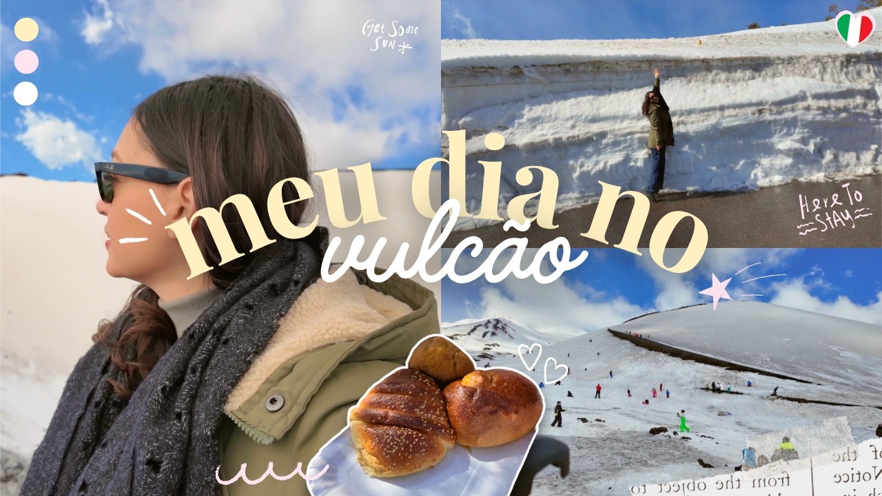 Subi no maior vulcão da Europa… e estava coberto de neve ❄️🌋Etna