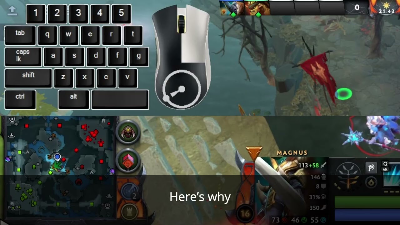 The button glitched. Dota 2