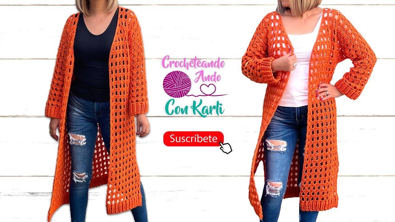 Abrigo tejido a crochet 💕 Modelo “Roma