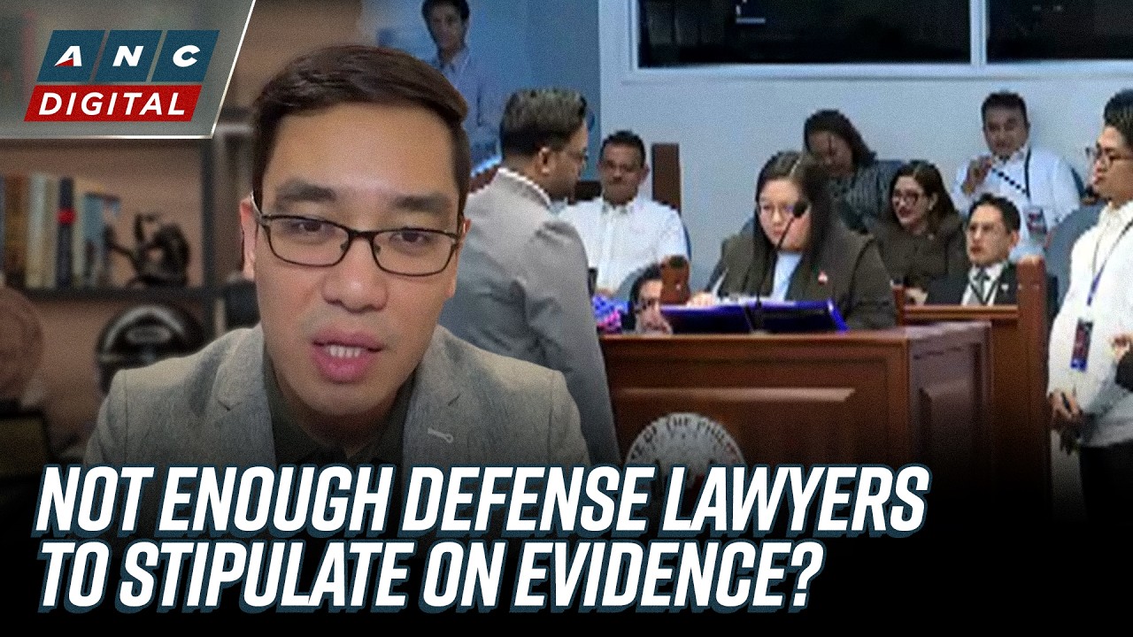 Not enough lawyers? Tolosa says Duterte defense moving stipulation of evidence causes delay | ANC