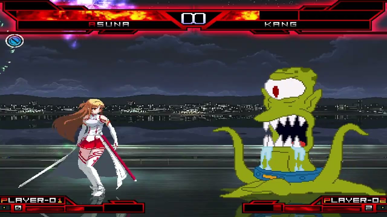 KOF MUGEN Asuna VS kang