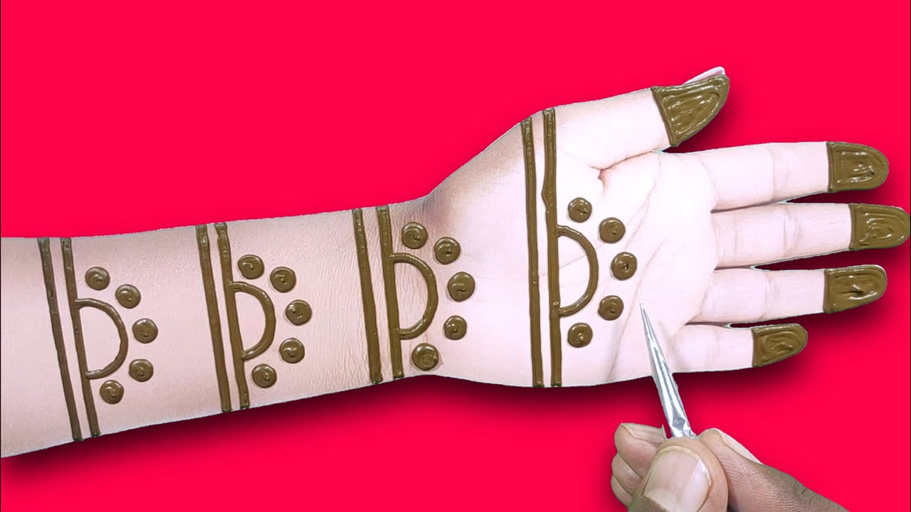 latest easy front hand bridal dulhan mehndi design||full hand mehndi design||front hand mehndi desig