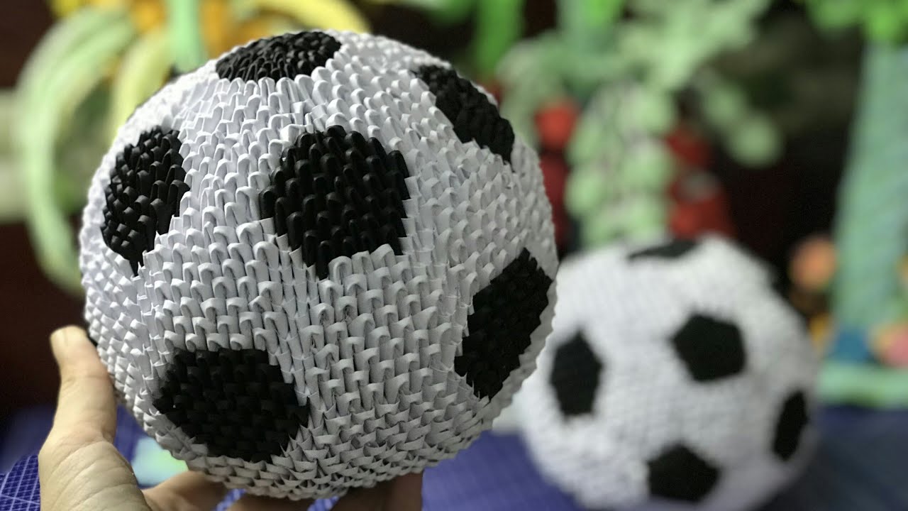 (14) Soccer ball Origami 3D