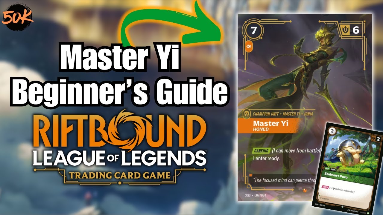 How to Play Master Yi - Beginner's Guide & Sample Deck List | Riftbound League of Legends TCG