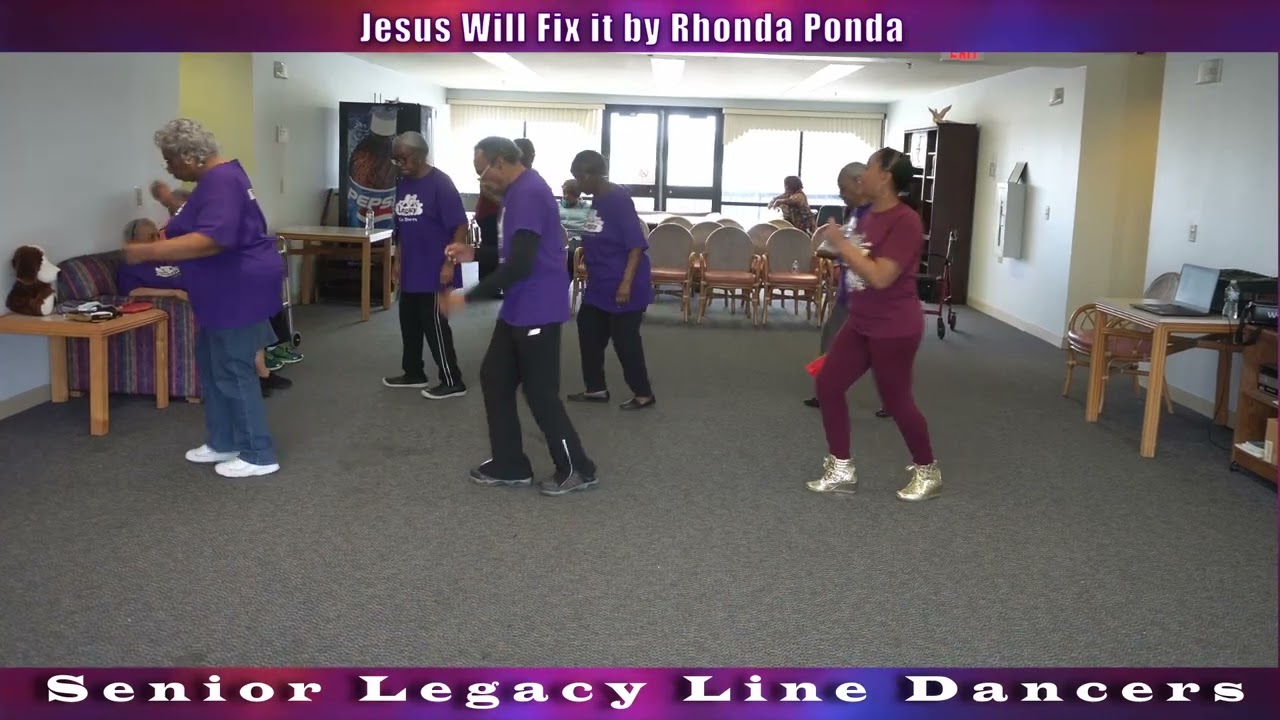 Jesus Will Fix It Line Dance with Senior Legacy Line Dancers