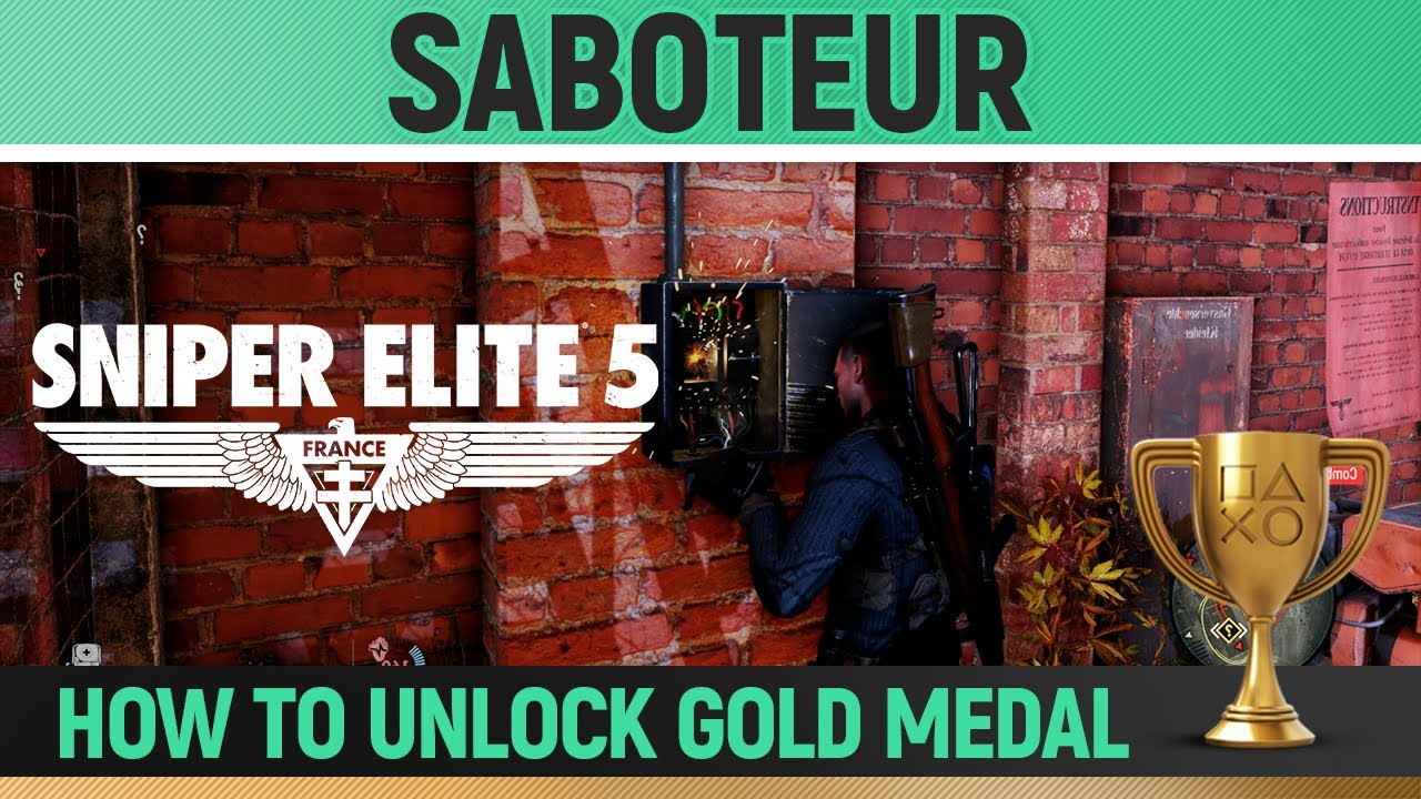 Sniper Elite 5 - Gold Medal - Saboteur 🏆 Mission 4 - War Factory