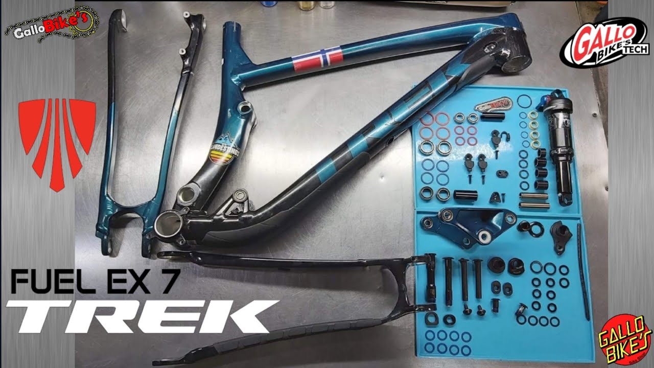 TREK FUEL EX 7 Servicio cuadro doble suspensión Mantenimiento Marco | Service Frame full suspension