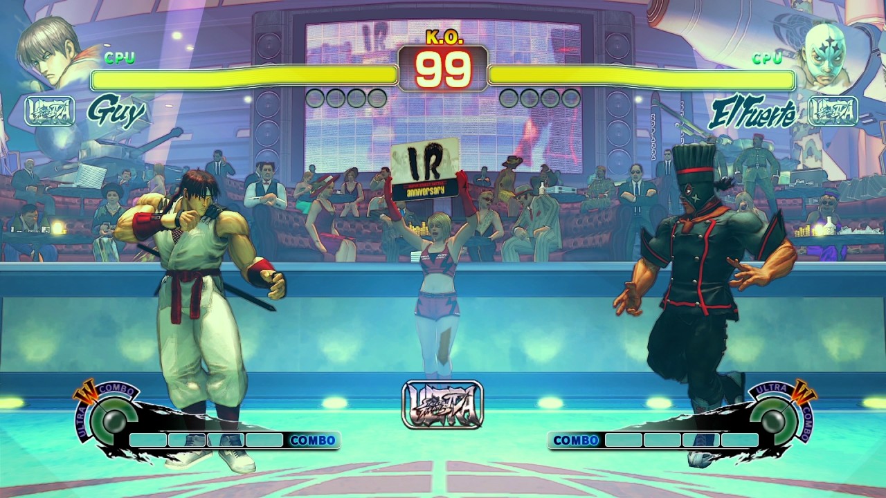 Guy vs El Fuerte Street Fighter 4!
