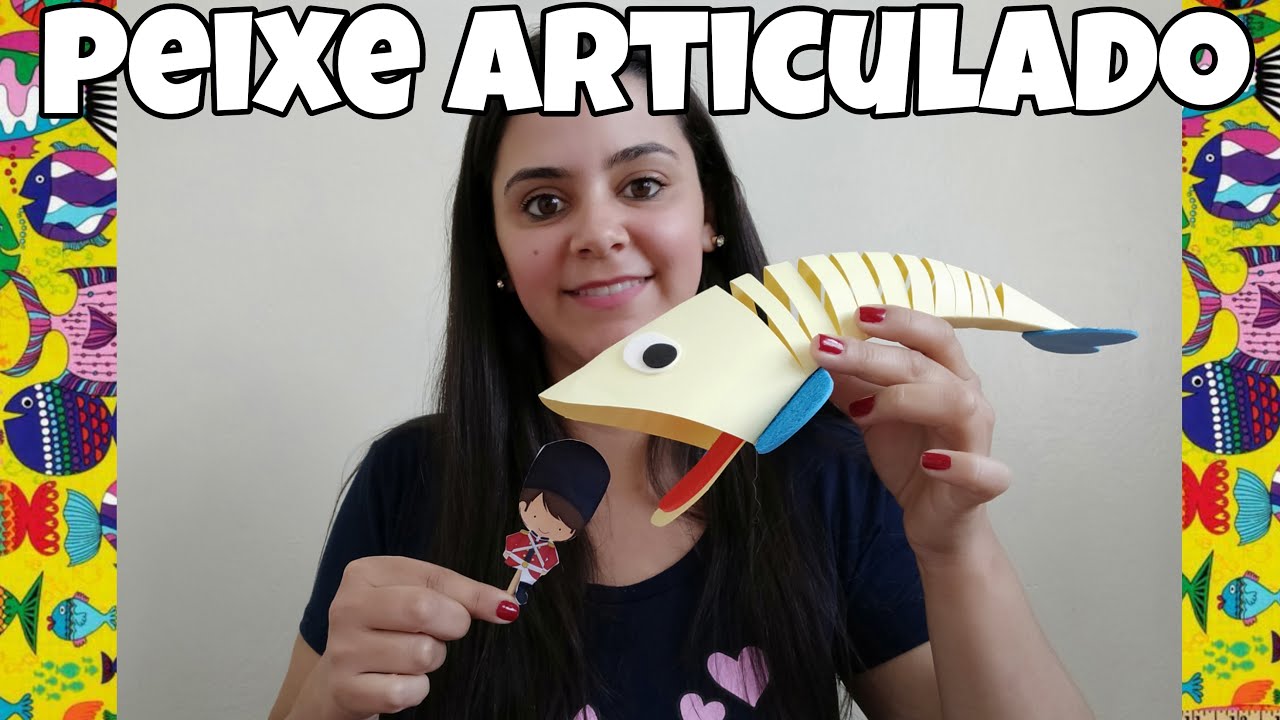 COMO FAZER PEIXE ARTICULADO DE PAPEL / dobradura do peixe articulado do Soldadinho de Chumbo