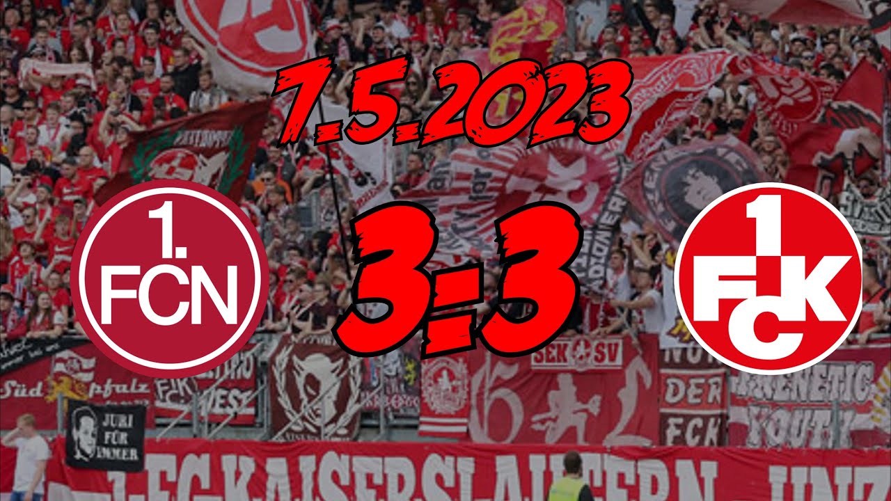 1. FC Nürnberg 3:3 1. FC Kaiserslautern - 7.5.2023 - Was für ein Spiel!