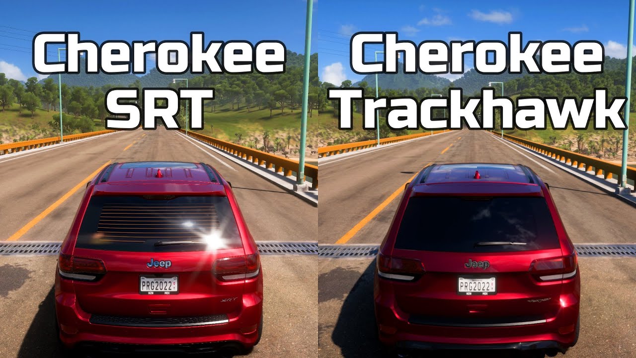 Forza Horizon 5: Jeep Grand Cherokee SRT vs Jeep Grand Cherokee Trackhawk - Drag Race