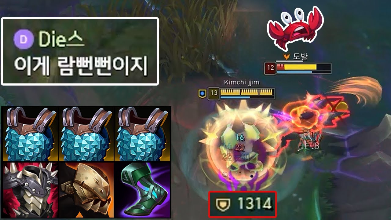 방어력 1300 람머스를 때렸을 때 벌어지는 일😱