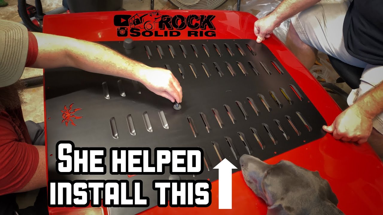 JKU Hood Louver Install | Poison Spyder | Rock Solid Rig