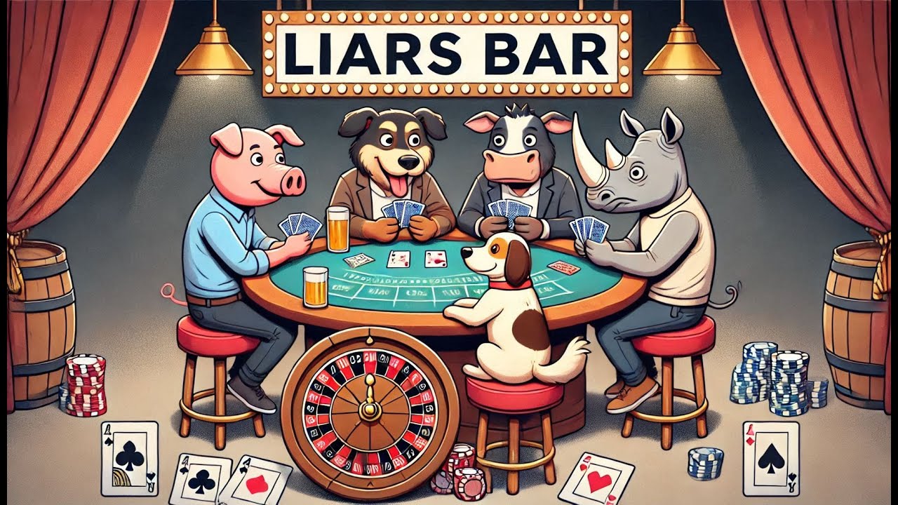 ABSOLUTE MASTERCLASS FROM THIS RUSSIAN ROULETTE GAME!! CAN ANYONE STOP ME..?!? (Liars Bar W/Friends)