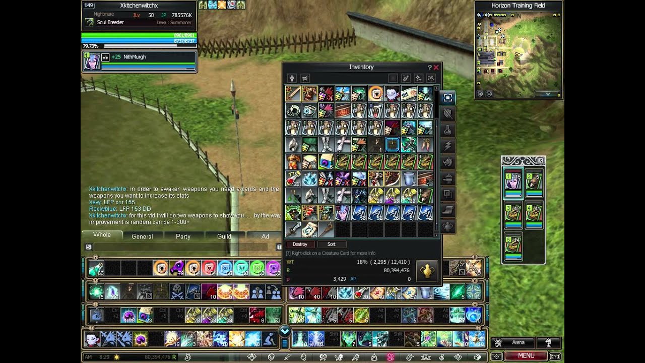Rappelz How to awaken weapons(stats increase)